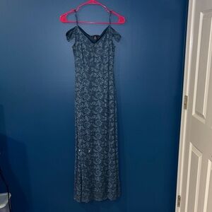 Candie's Blue Lace Maxi Dress